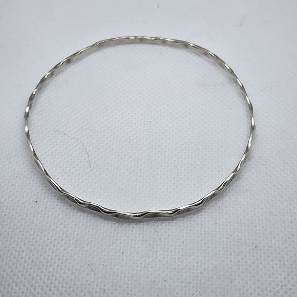 Sterling Silver Bangle Bracelet - Picture 2 of 3